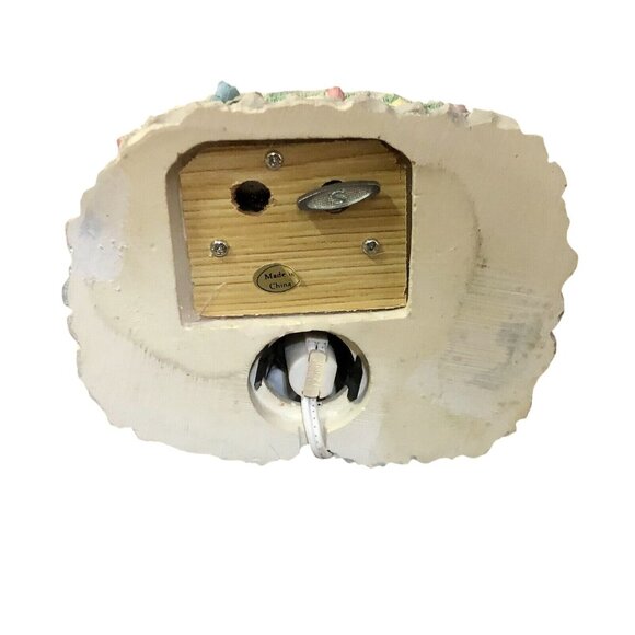 Vintage ABC Lighted Animated Musical Easter Bunny Cottage Used - Picture 10 of 16